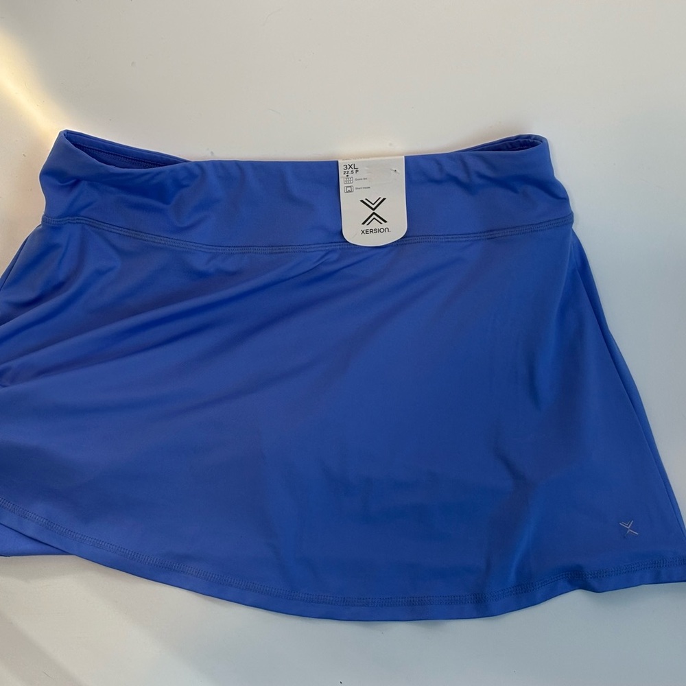 Xersion skort. Girls size 3xl 22.5p. Violet periwinkle. NWT.